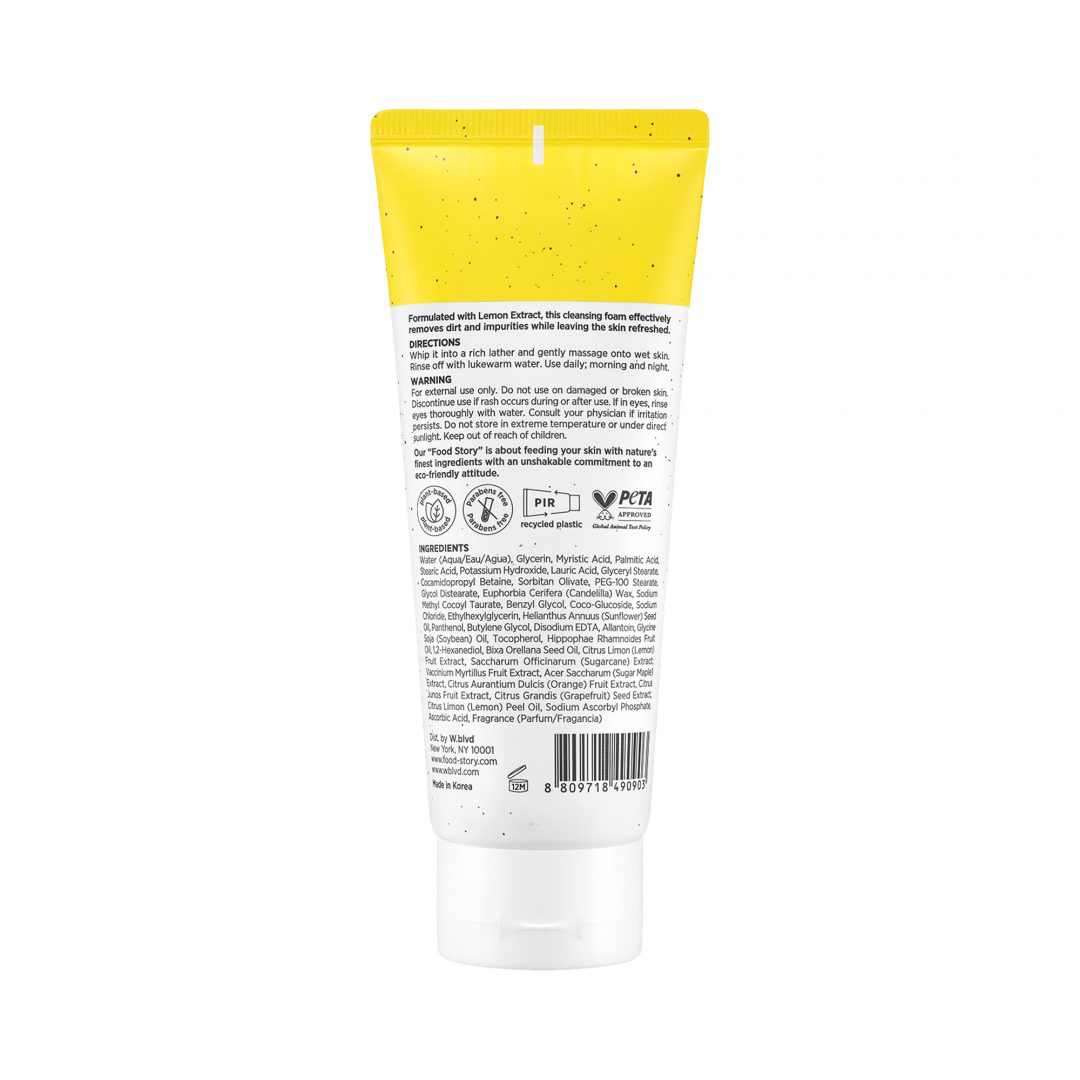 LEMON VITAMIN FRESH CLEANSING FOAM_B